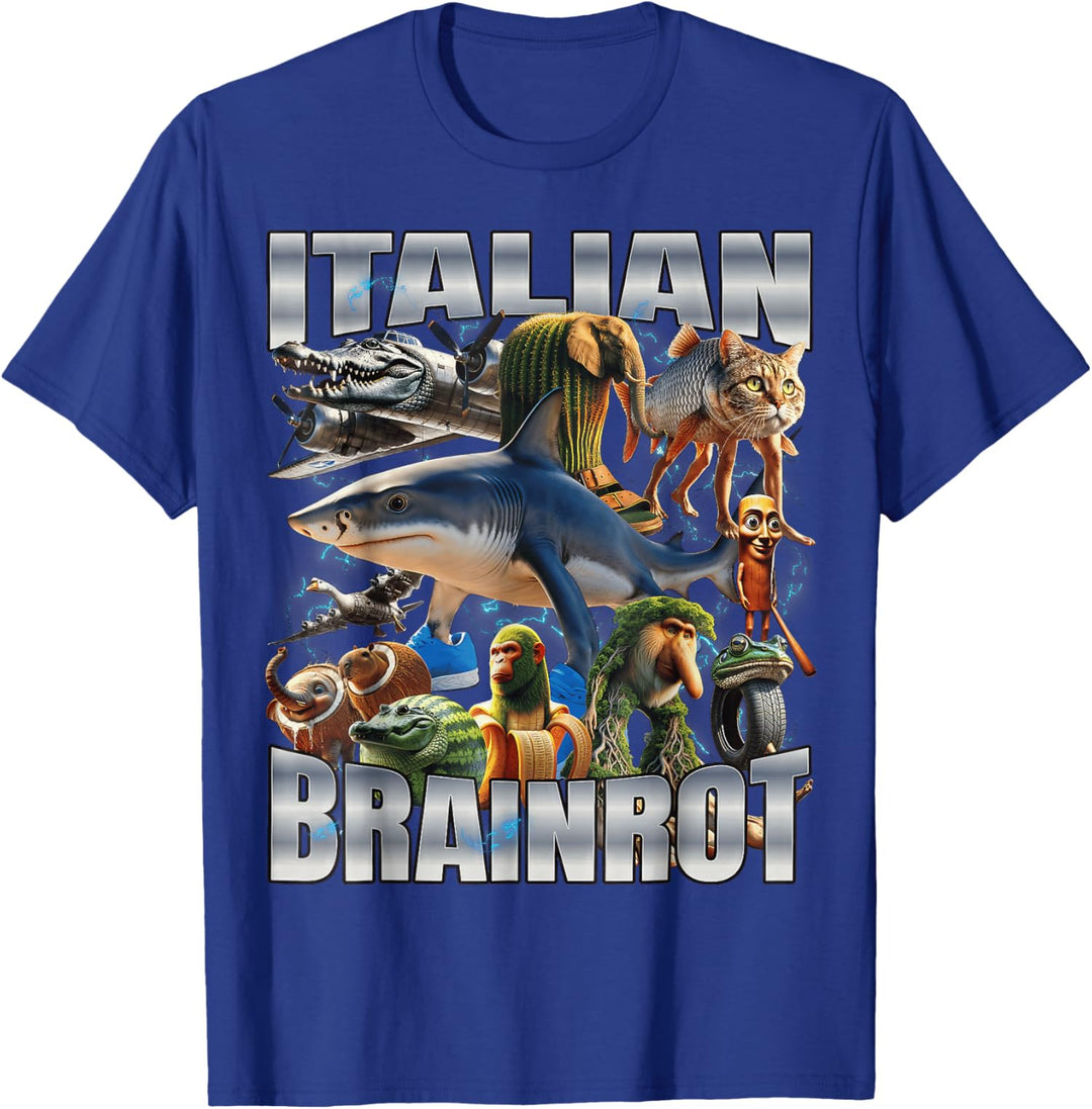 Italian Brainrot Animal T-Shirt – Unisex (Dark) - Jelly And Ducky - 