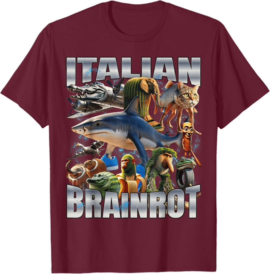 Italian Brainrot Animal T-Shirt – Unisex (Dark) - Jelly And Ducky - 