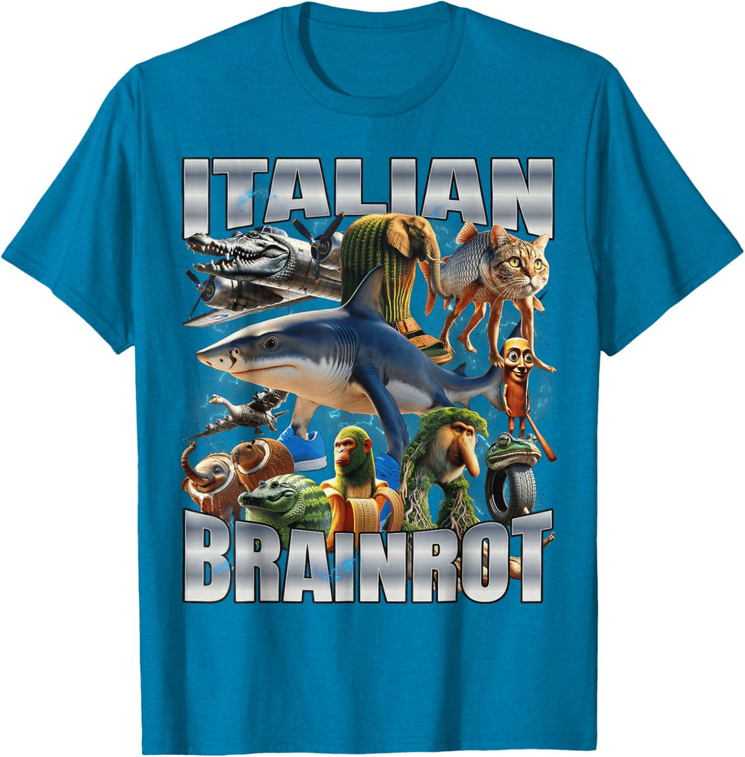 Italian Brainrot Animal T-Shirt – Unisex (Dark) - Jelly And Ducky - 