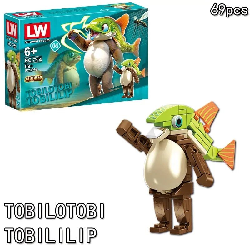 Italian Brainrot Building Blocks Figures – Tralalelo & Tung Tung - Jelly And Ducky - Lego