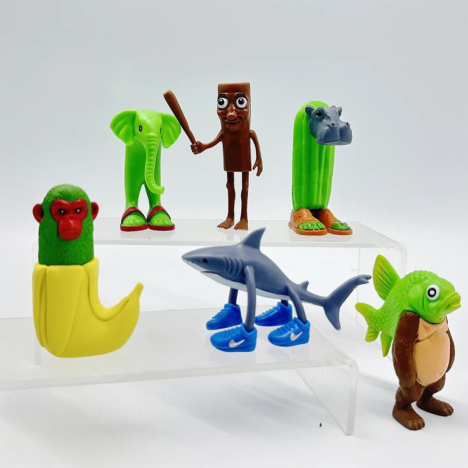 Italian Brainrot Collectible Figure Set – Tung Sahur & Tralalelo - Jelly And Ducky - 