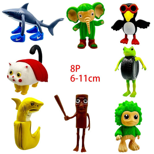 Italian Brainrot Collectible Figure Set – Tung Sahur & Tralalelo - Jelly And Ducky - 