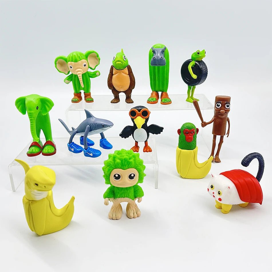 Italian Brainrot Collectible Figure Set – Tung Sahur & Tralalelo - Jelly And Ducky - 
