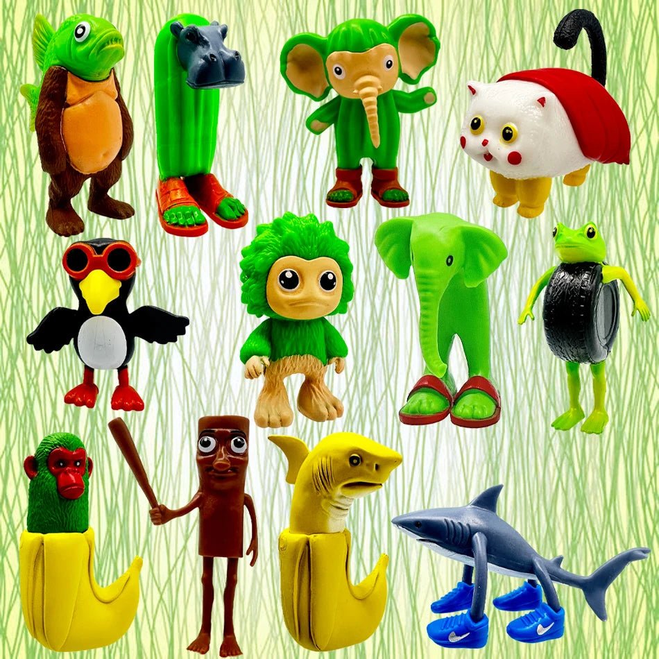 Italian Brainrot Collectible Figure Set – Tung Sahur & Tralalelo - Jelly And Ducky - 
