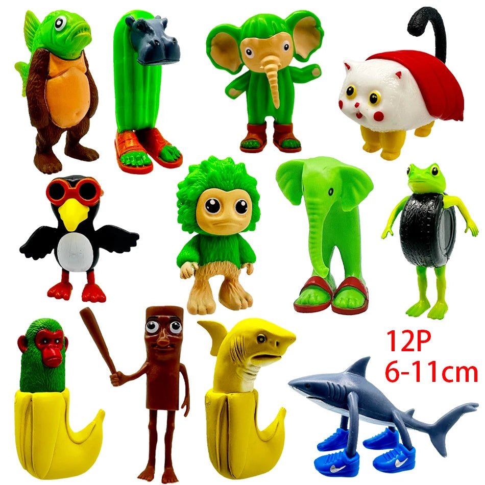 Italian Brainrot Collectible Figure Set – Tung Sahur & Tralalelo - Jelly And Ducky - 