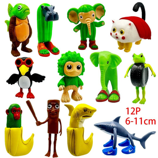Italian Brainrot Collectible Figure Set – Tung Sahur & Tralalelo - Jelly And Ducky - 