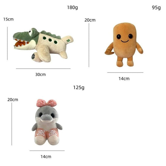 Italian Brainrot Plush Toys – Tung Tung Sahur & Tralalelo, 25cm - Jelly And Ducky - 
