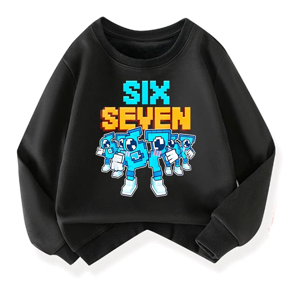 Jelly & Ducky Six Seven Kids Sweatshirt – BrainRot Graphic - Jelly And Ducky - 