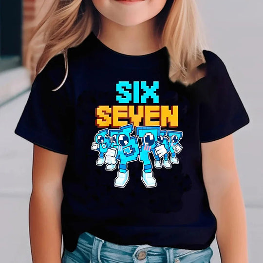 Jelly & Ducky Six Seven Kids T-Shirt – BrainRot Graphic - Jelly And Ducky - 
