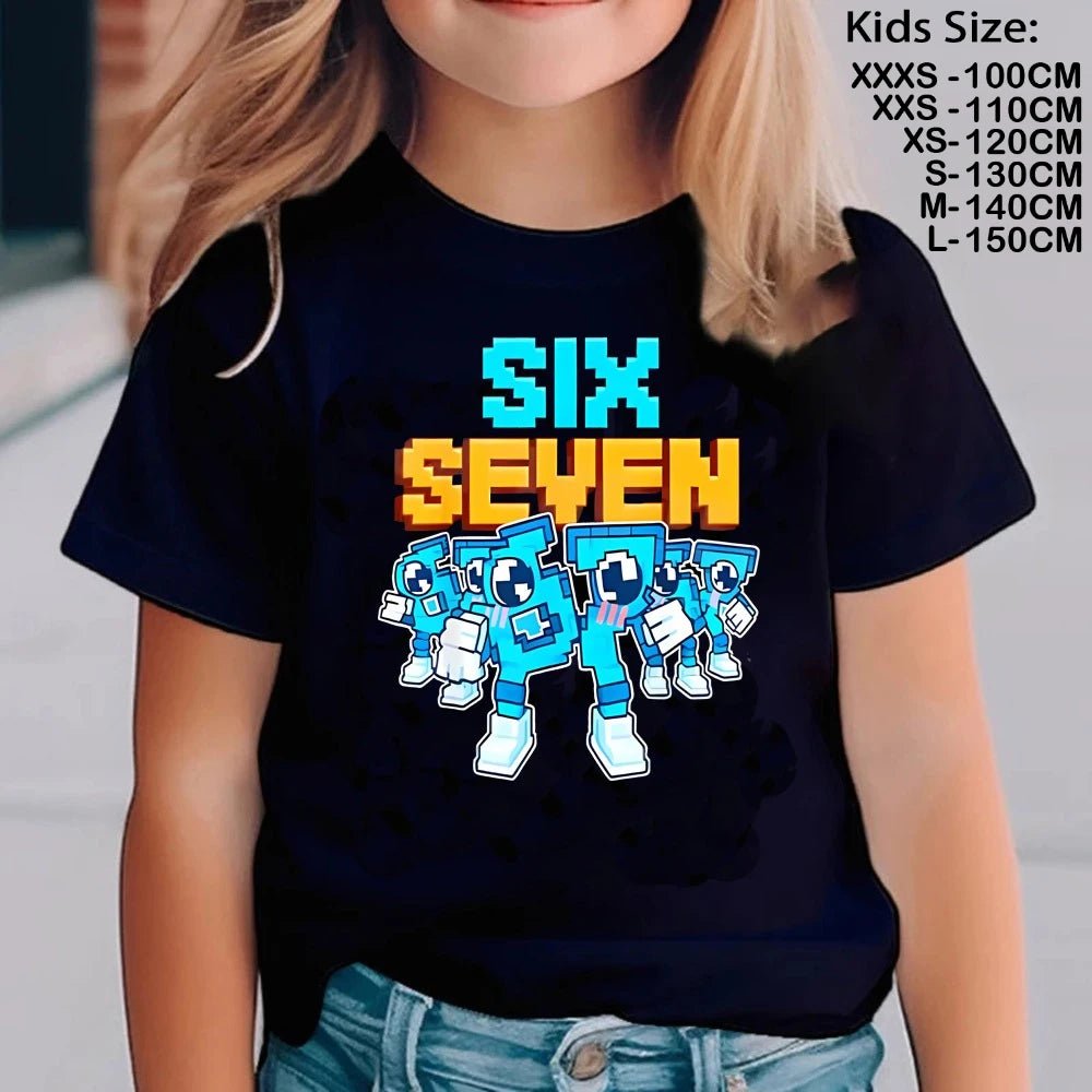 Jelly & Ducky Six Seven Kids T-Shirt – BrainRot Graphic - Jelly And Ducky - 