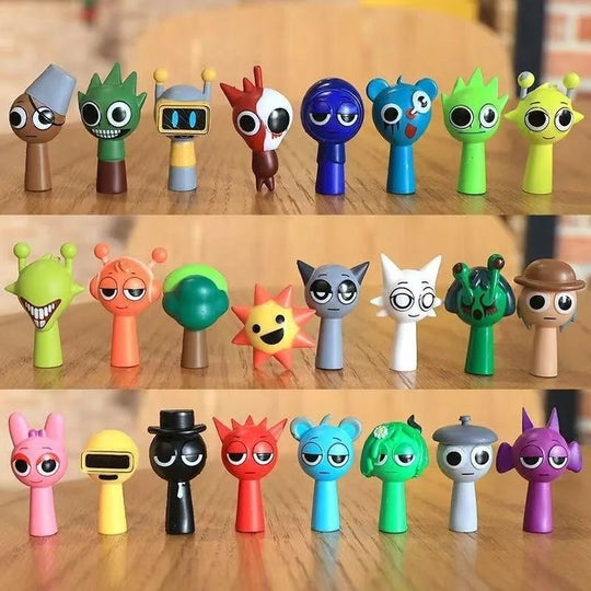 Sprunki Action Figures – 24 - Pack - Jelly And Ducky - 