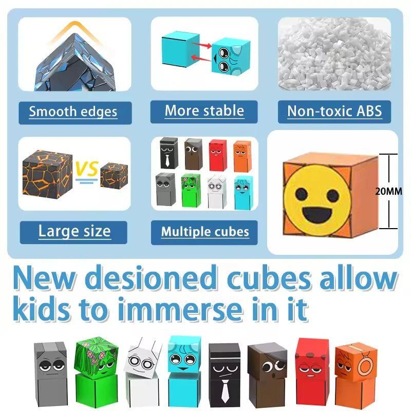 Sprunki Magnetic Building Blocks Cube Set - Jelly And Ducky - 