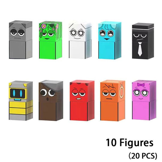 Sprunki Magnetic Building Blocks Cube Set - Jelly And Ducky - 