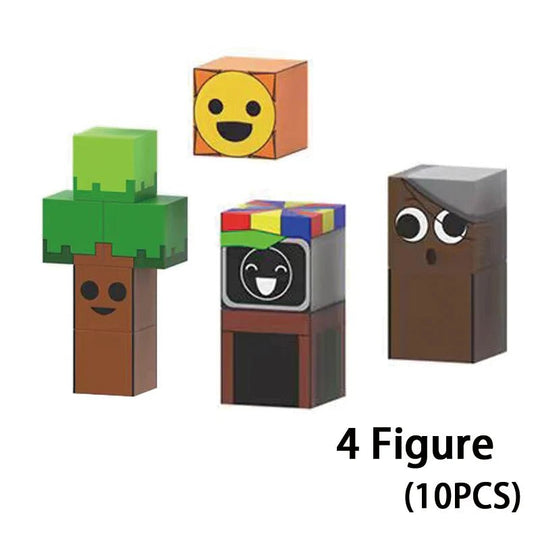Sprunki Magnetic Building Blocks Cube Set - Jelly And Ducky - 