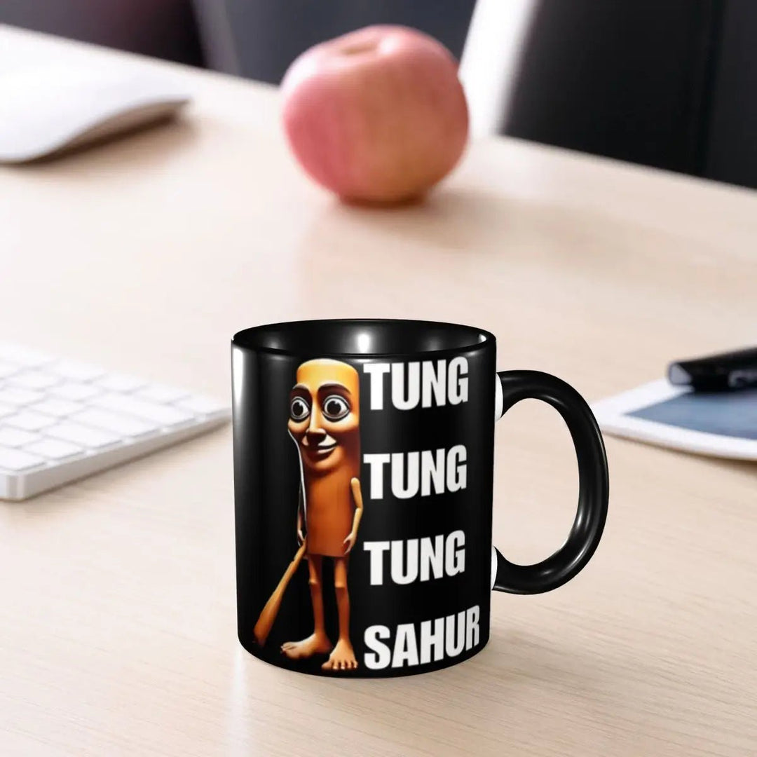 Tung Tung Tung Sahur Ceramic Mug – Ramadan Meme Design - Jelly And Ducky - 